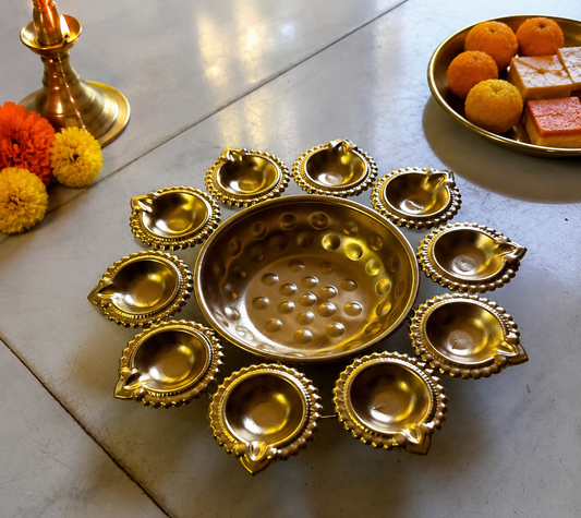 Copper Traditional Diya Urli