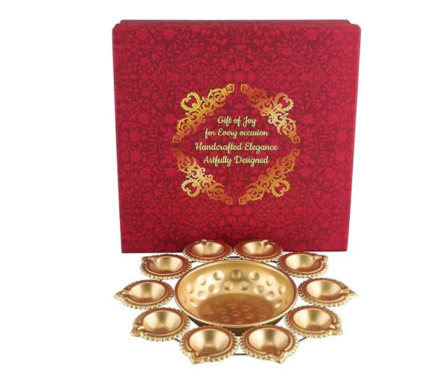 Copper Traditional Diya Urli